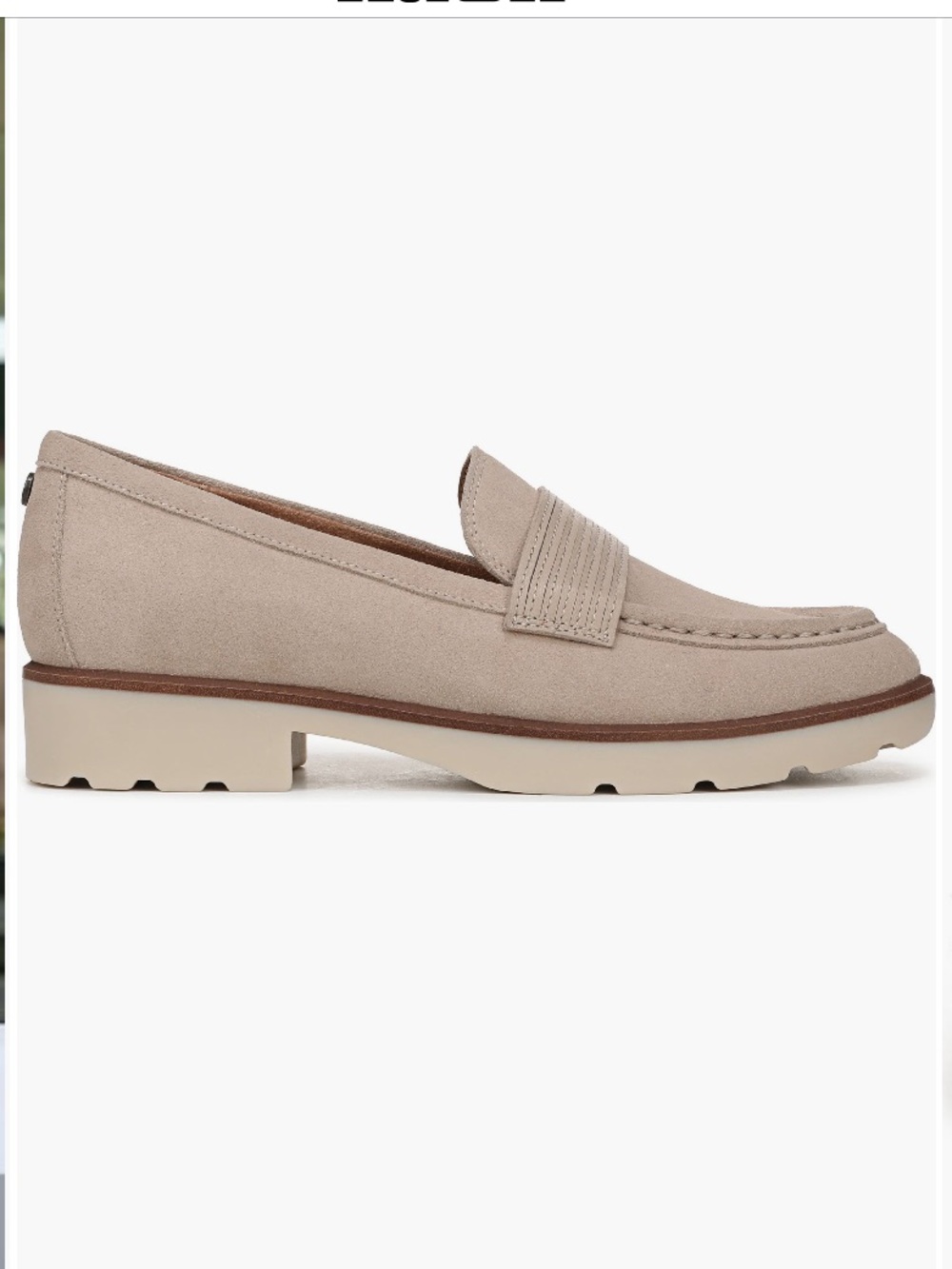 VIONIC Loafers Corinne Genuine Suede in Lucid Beige Current Excellent Size 6.5
